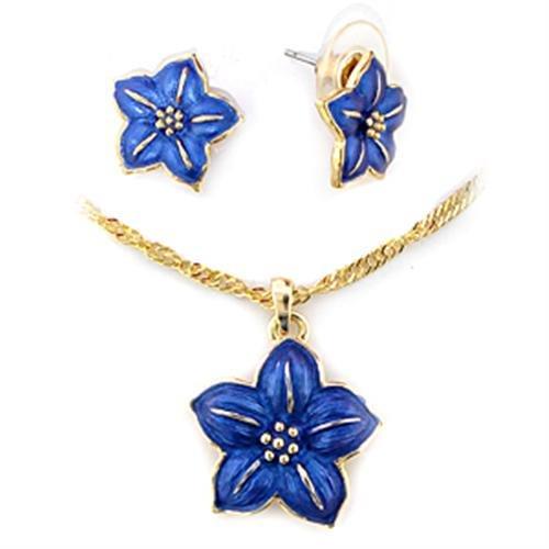 JCE263 Gold White Metal Jewelry Sets with Epoxy  in Montana-Default Title