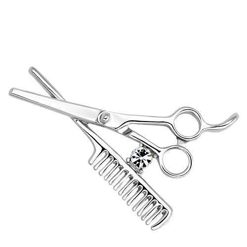 JCE2767 Imitation Rhodium White Metal Brooches with Top Grade Crystal  in Clear