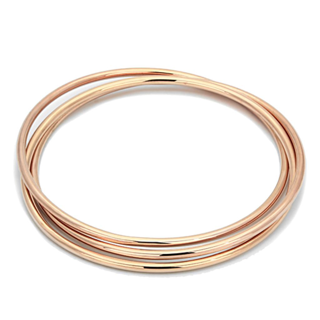 JCE3072 Rose Gold Brass Bangle with No Stone