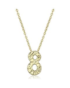 JCE3466 Flash Gold Brass Chain Pendant with Top Grade Crystal  in Clear