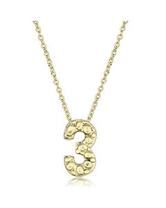 JCE3467 Flash Gold Brass Chain Pendant with Top Grade Crystal  in Clear