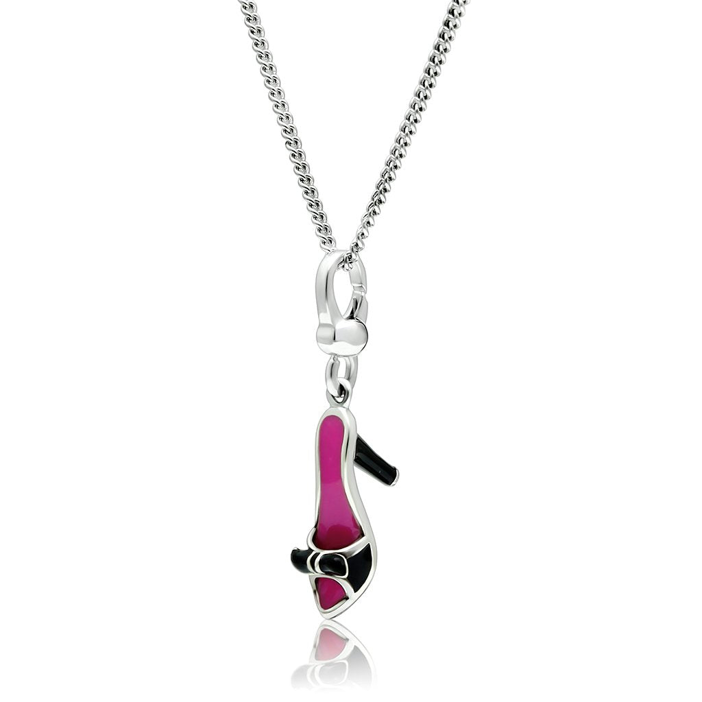 JCES423 Silver 925 Sterling Silver Chain Pendant with No Stone