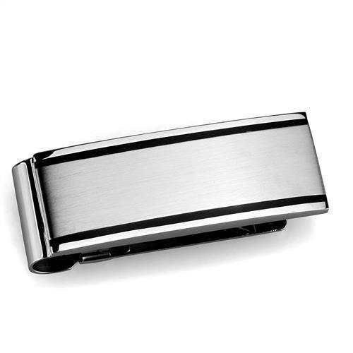 JCE2073 High polished (no plating) Stainless Steel Money clip with No Stone