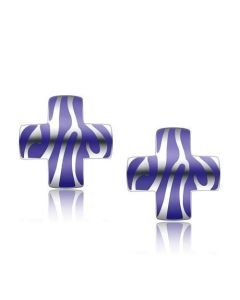 JCE272 High polished (no plating) Stainless Steel Earrings with No Stone-Default Title