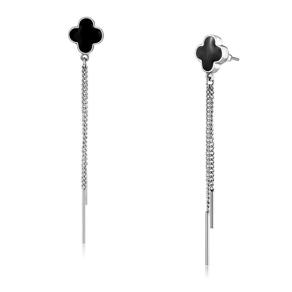JCE3611 No Plating Stainless Steel Earrings with No Stone