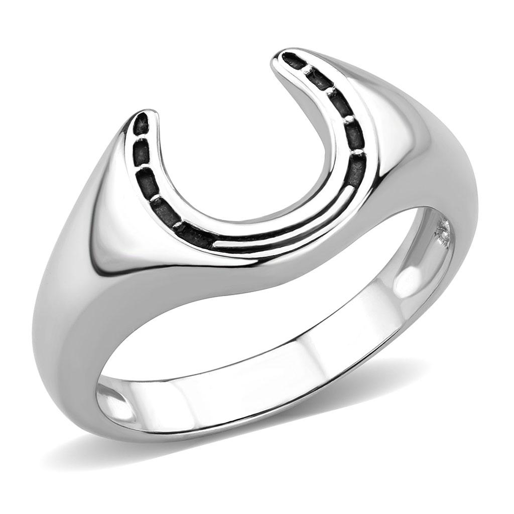 JCE3619 High polished (no plating) Stainless Steel Ring with No Stone