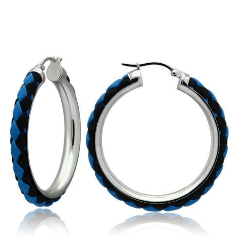 JCE432 High polished (no plating) Stainless Steel Earrings with No Stone