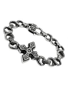 JCE439 High polished (no plating) Stainless Steel Bracelet with No Stone