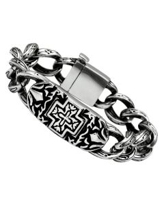 JCE443 High polished (no plating) Stainless Steel Bracelet with No Stone