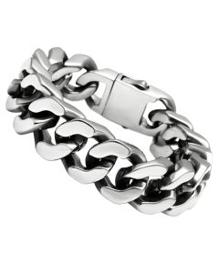 JCE445 High polished (no plating) Stainless Steel Bracelet with No Stone