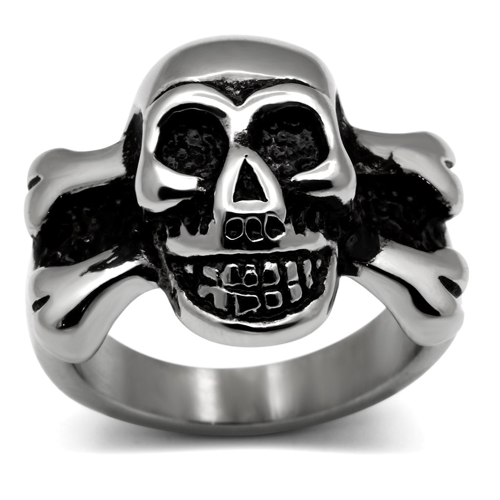 JCE474 High polished (no plating) Stainless Steel Ring with No Stone