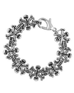 JCE576 High polished (no plating) Stainless Steel Bracelet with No Stone